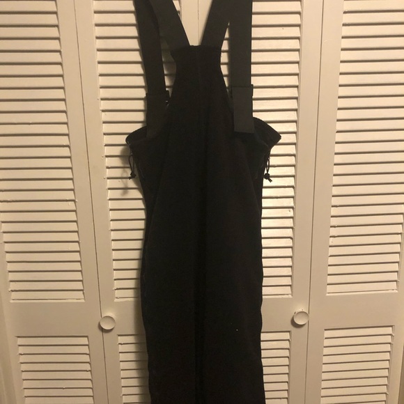 Synthetic Fleece Trousers w/Integrated Suspenders. Medium Short/Reg. Army. - Picture 3 of 4